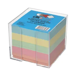 Kostka 84x84x80mm, kolorowa w pojemniku Kostka 84x84x80mm, kolorowa w pojemniku